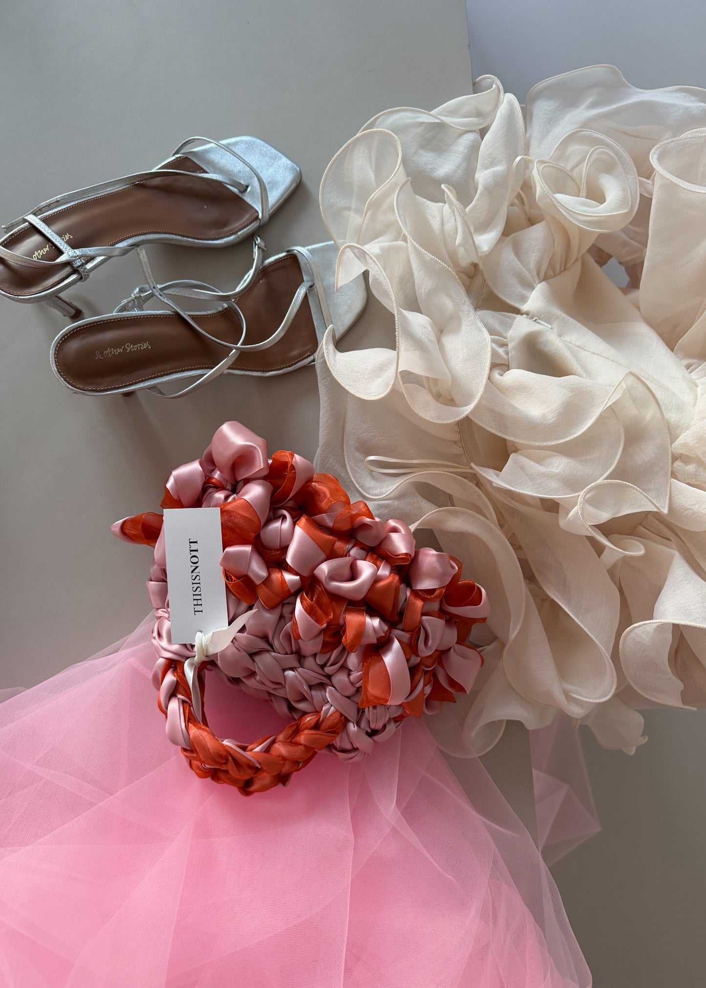 NOTT organza pink and orange