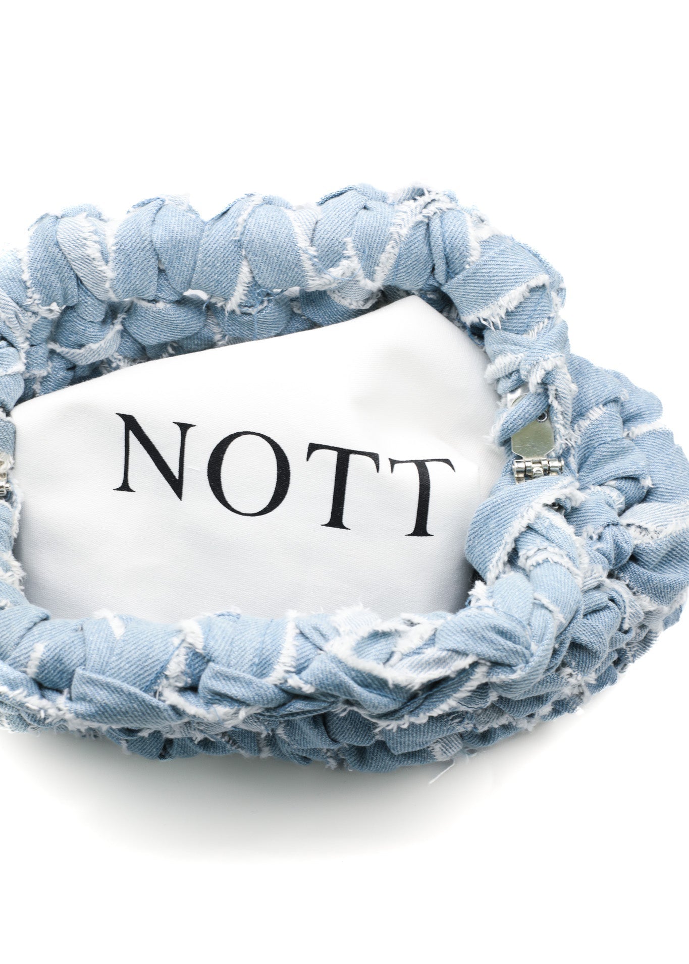 NOTT denim clutch