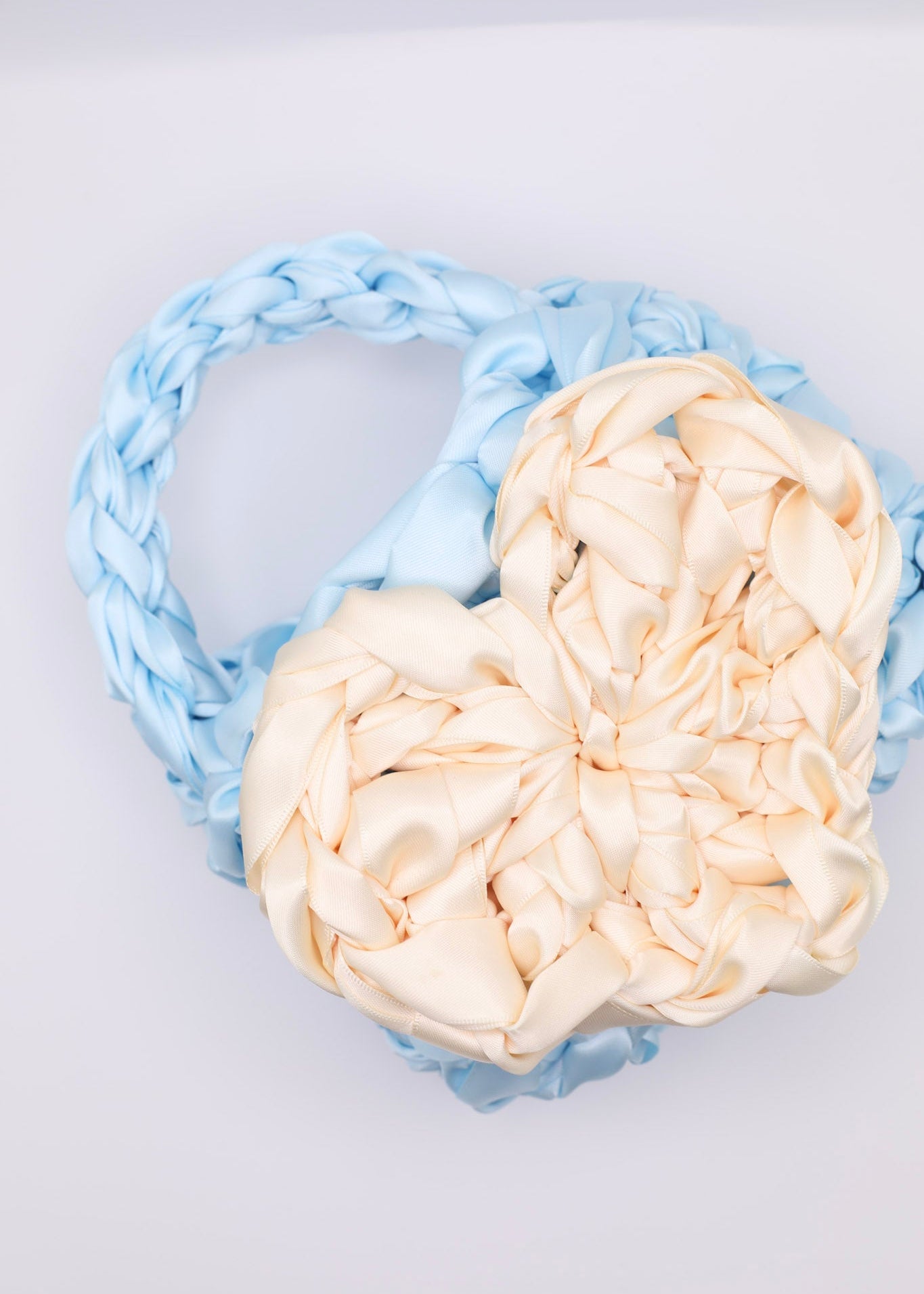 NOTTie mini LOVE ivory light blue/ivory white