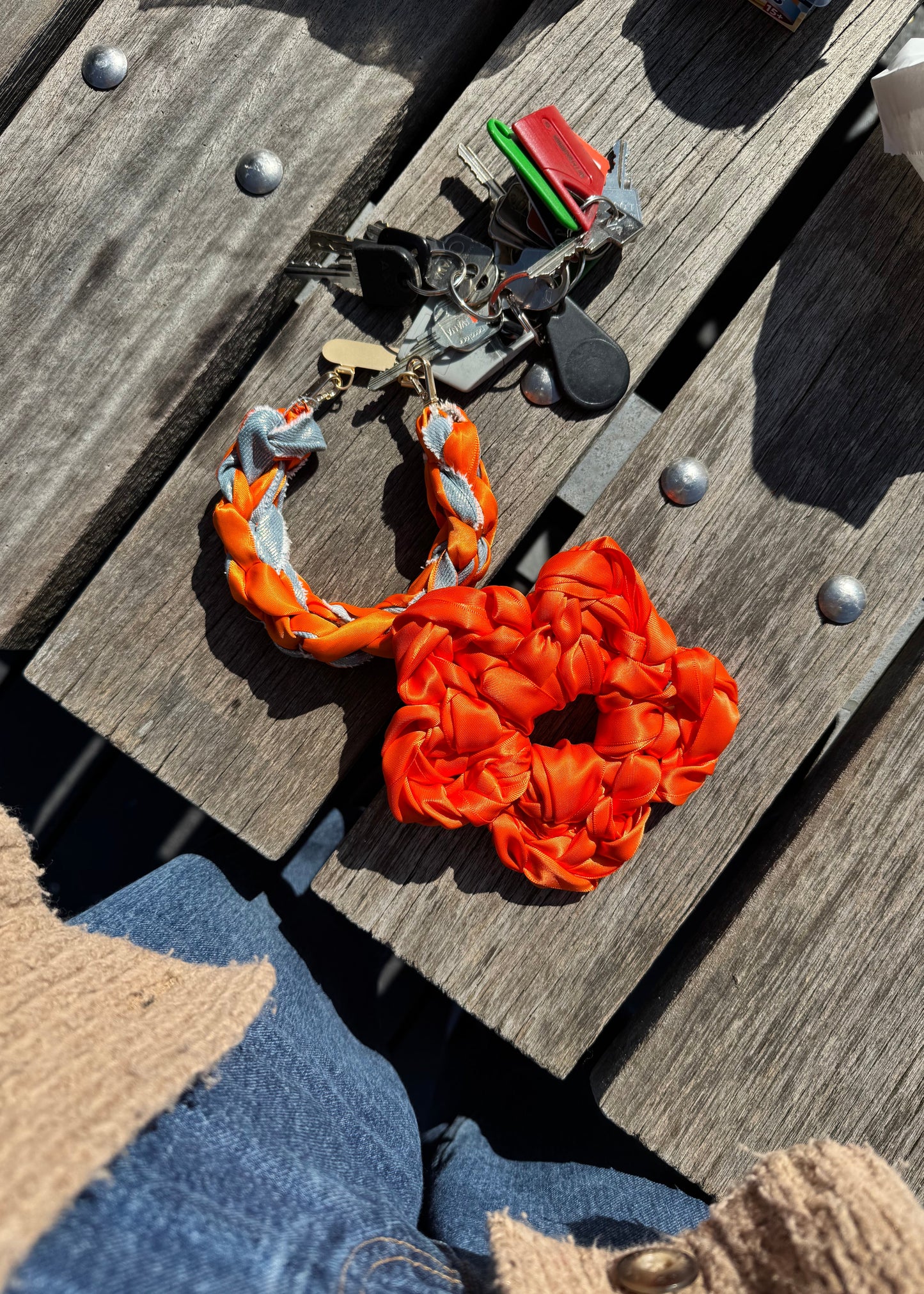 ORANGE/DENIM NOTTie short cord - NOTT