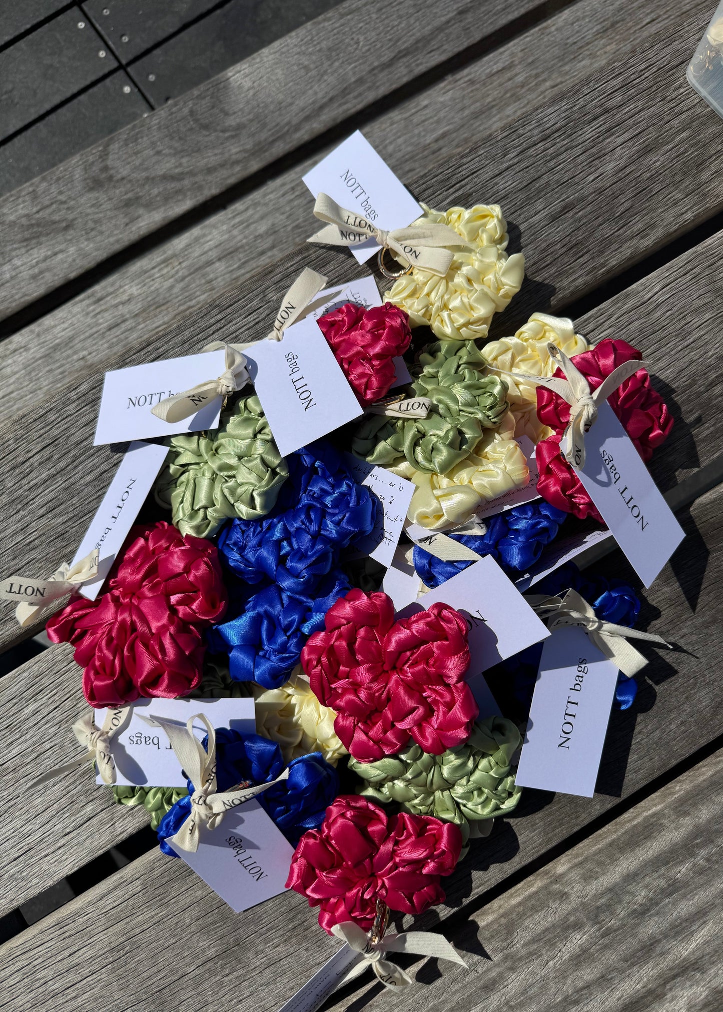 NOTTie flower bag charm - NOTT