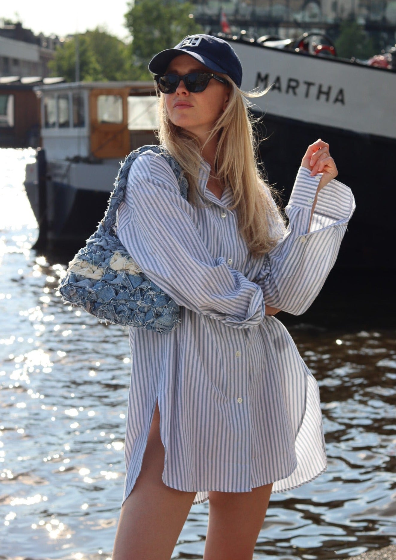 NOTT DENIM striped - NOTT
