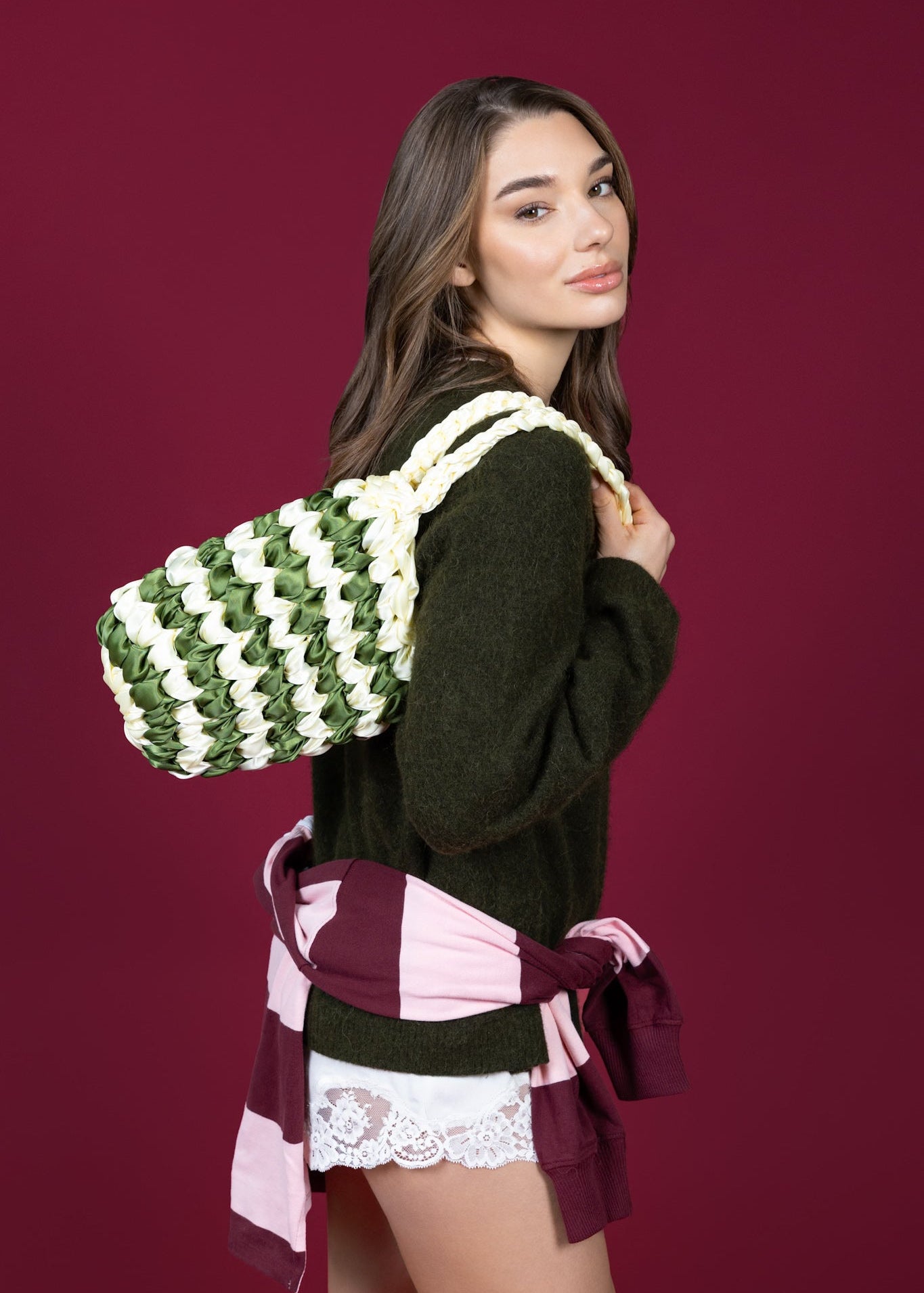 NOTT V stripe green light yellow