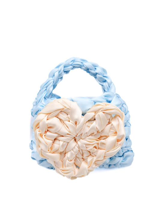 NOTTie mini LOVE ivory light blue/ivory white